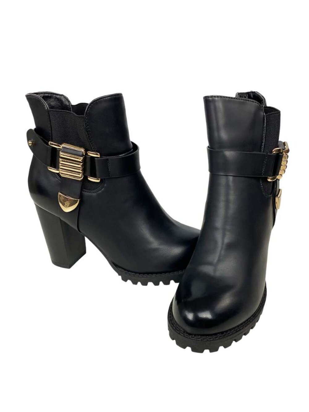 Bella Marie Elvy-28 Black Heeled Ankle Boots – Women’s Size 5.5